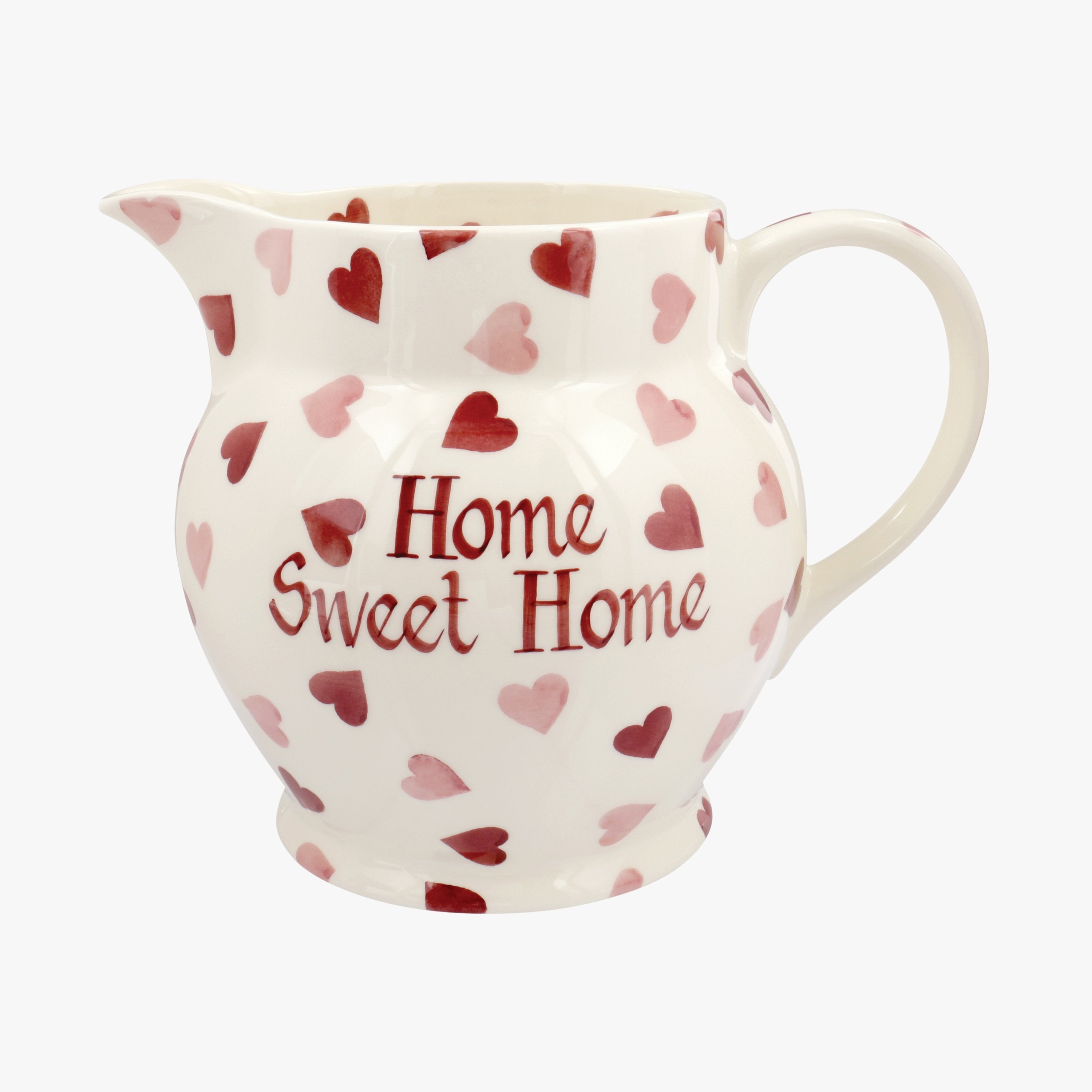 Personalised Pink Hearts 3 Pint Jug