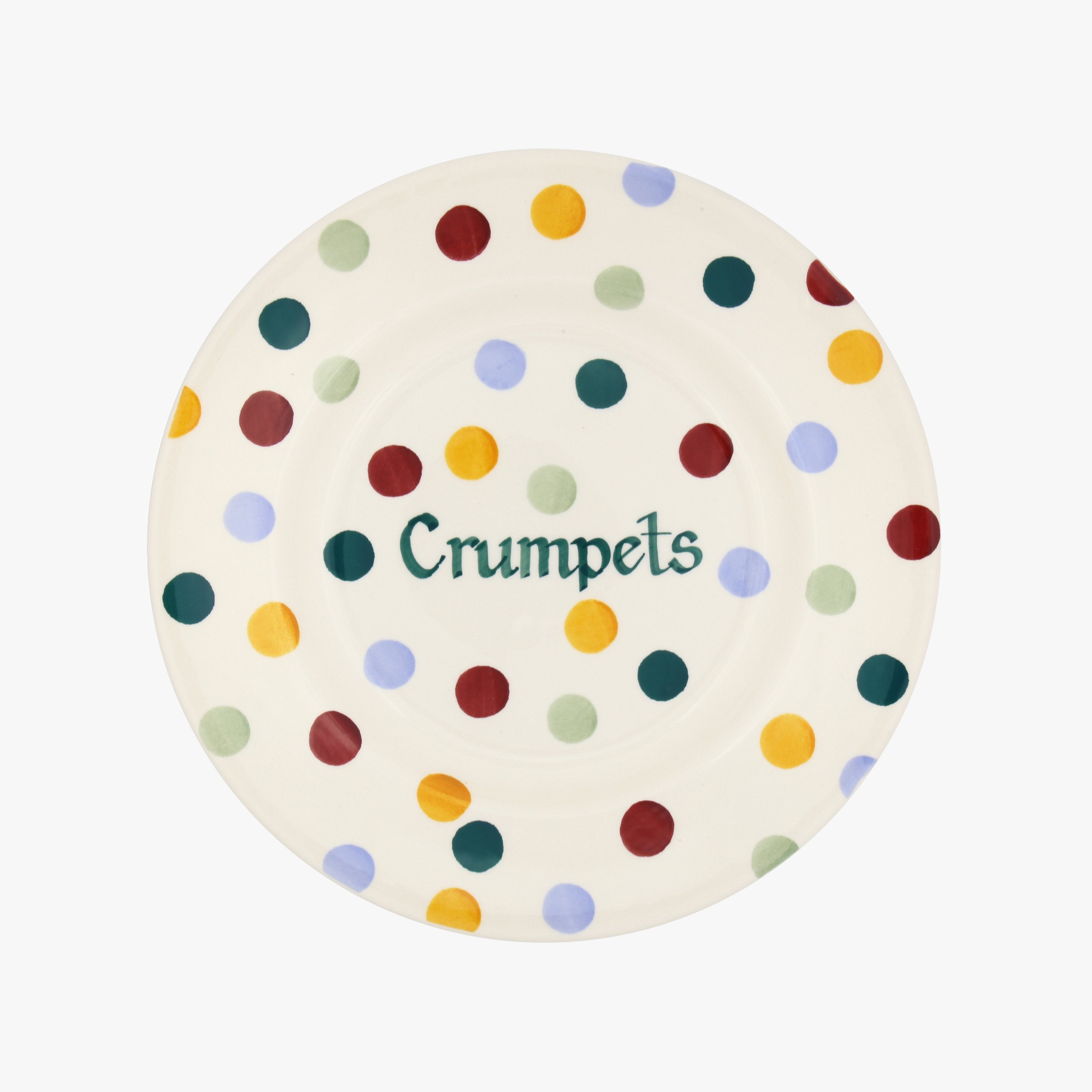 Personalised Polka Dot 8 1/2 Inch Plate