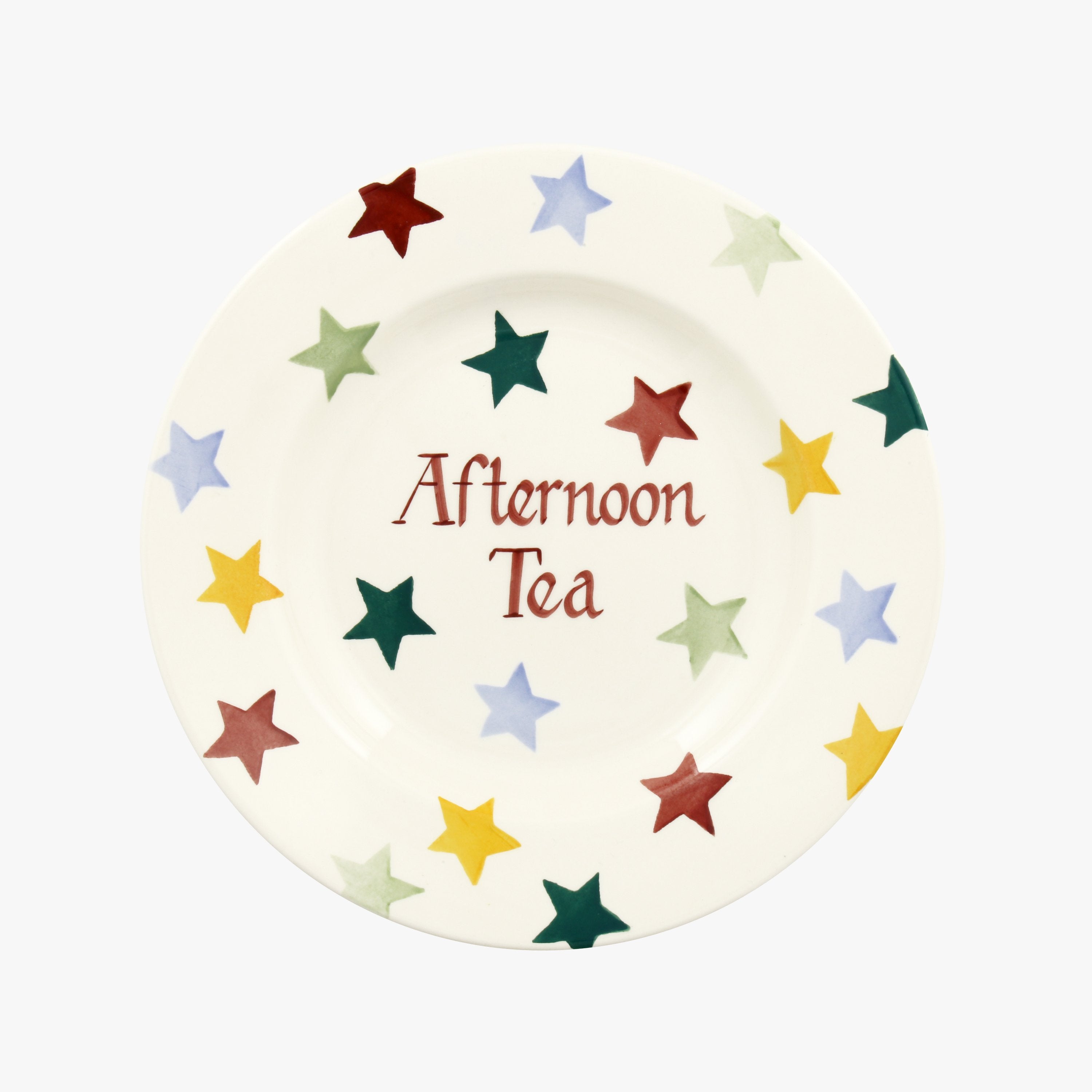 Personalised Polka Star 8 1/2 Inch Plate