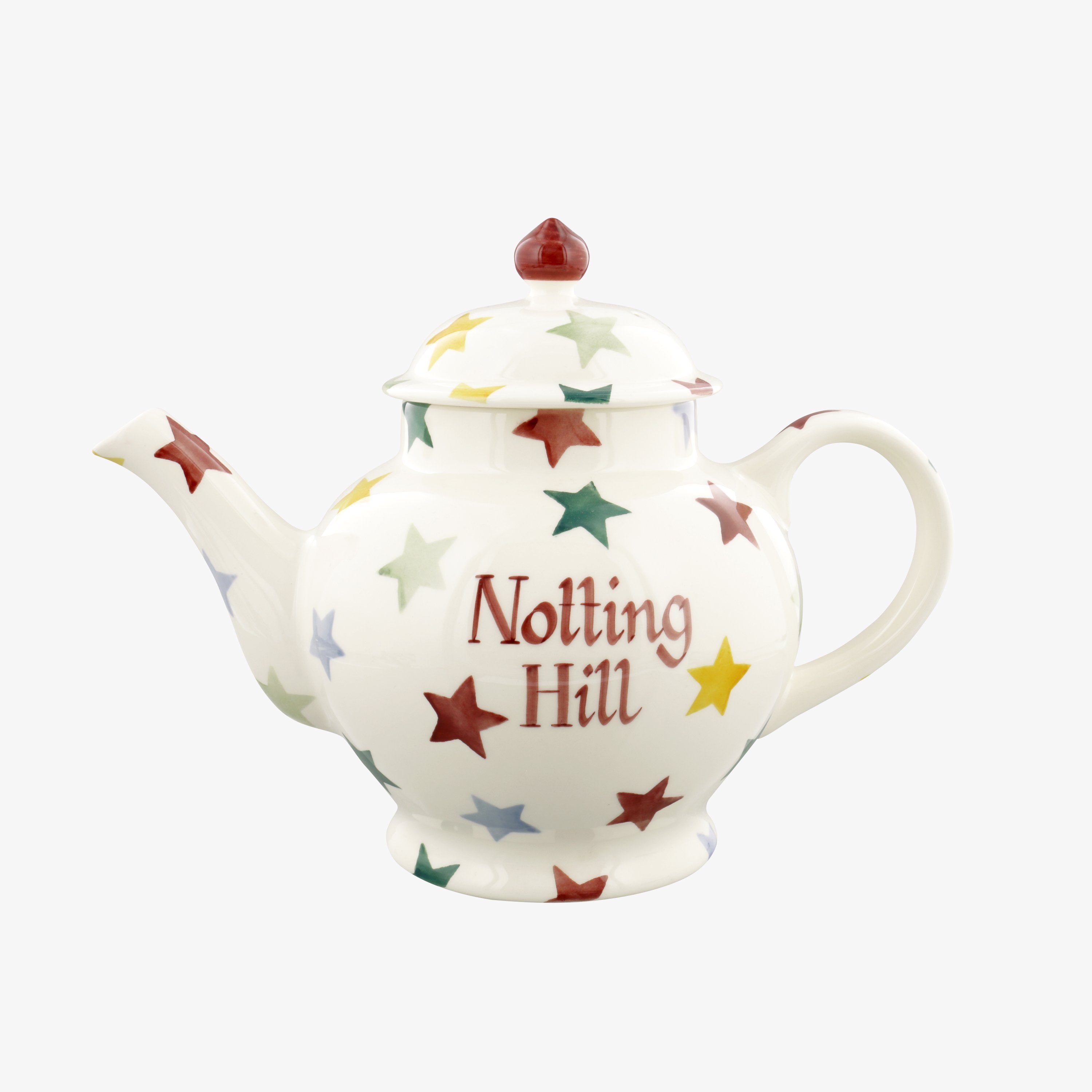 Personalised Polka Star 4 Mug Teapot