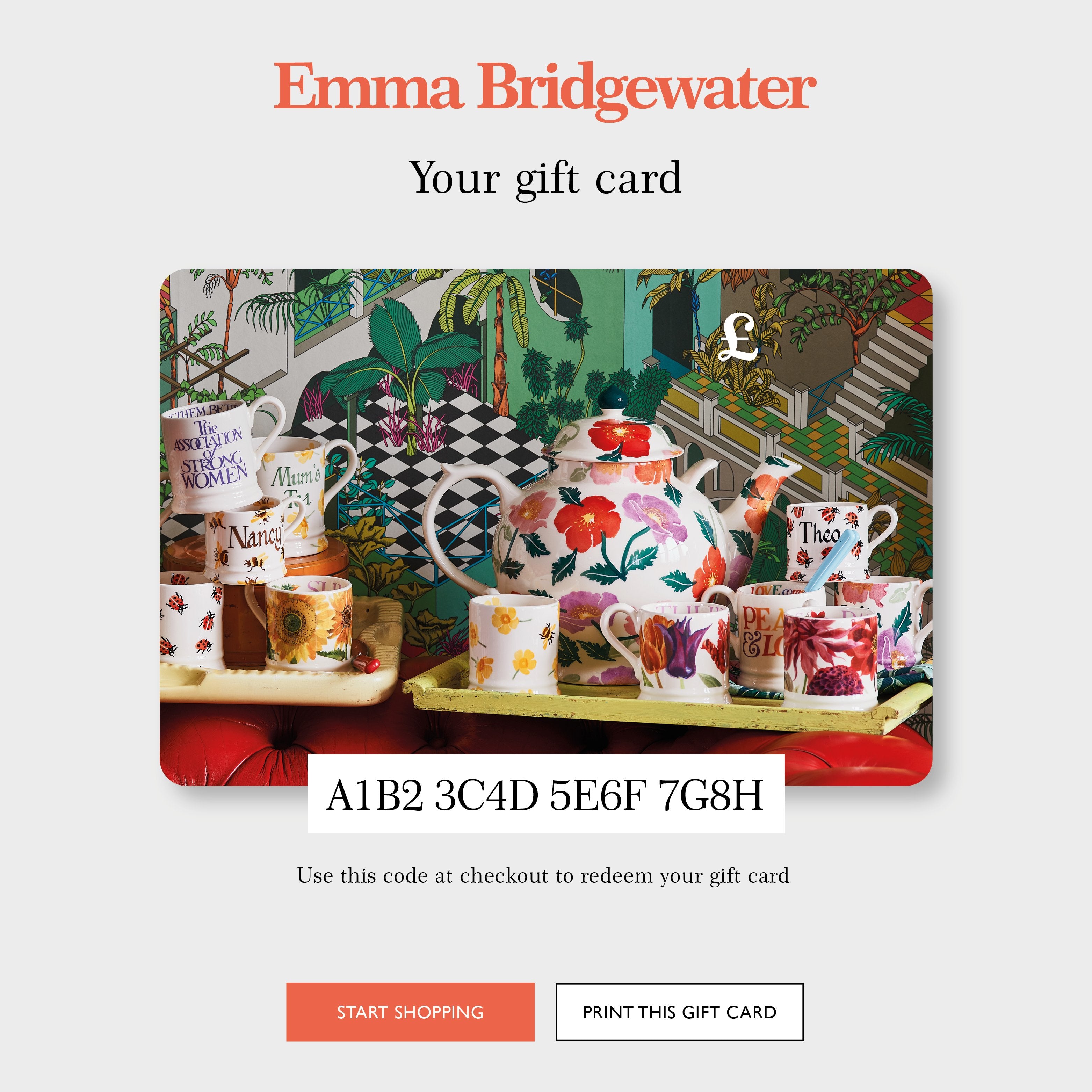 Emma Bridgewater Online Gift Voucher