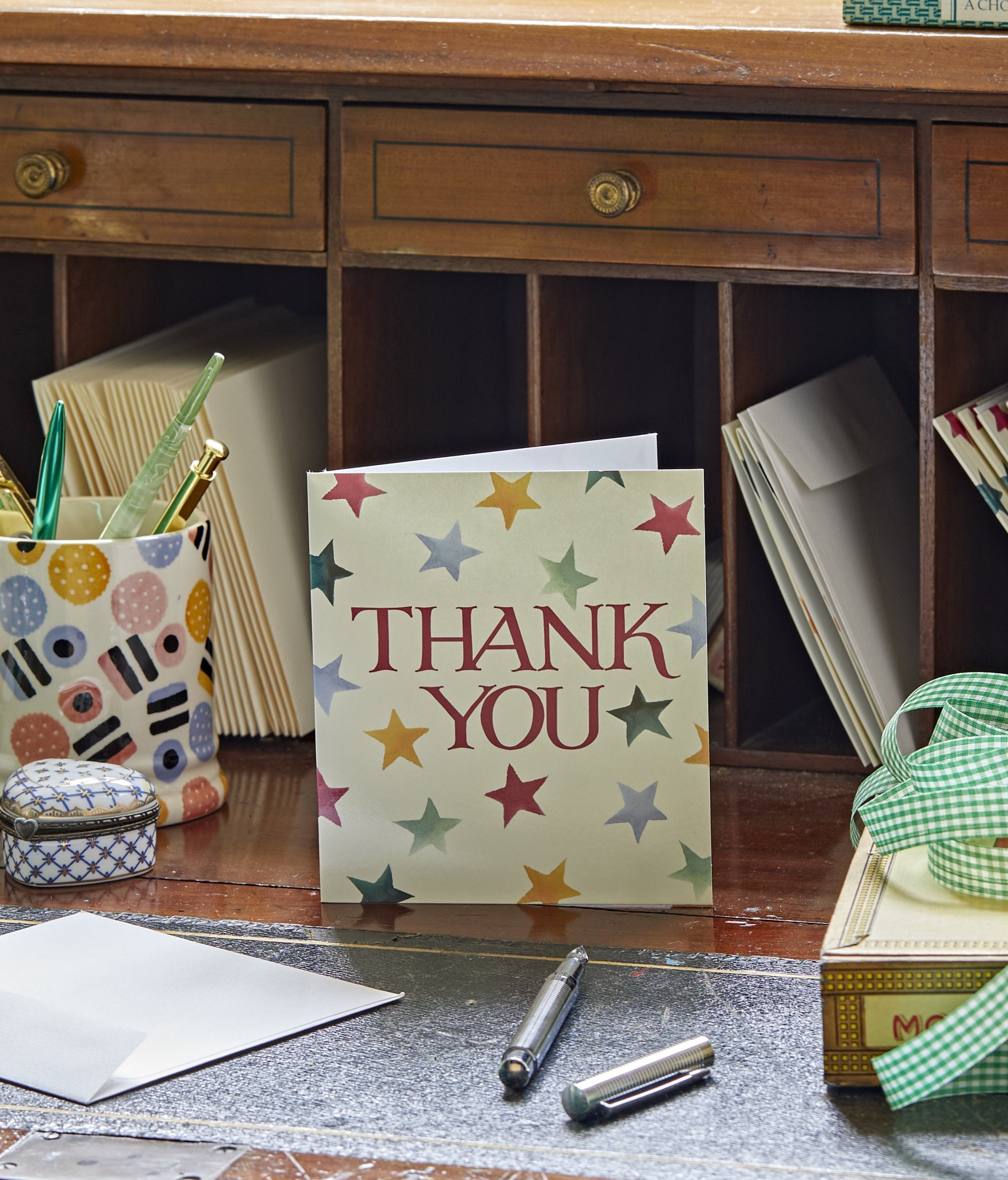 Polka Star Pack Of 8 Thank You Cards